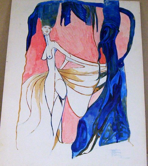 Breaking Away - Original Artwork in Watercolours by Ted Ingram 1952