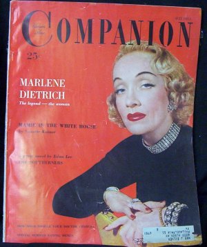 Woman's Home Companion July 1953 Marlene Dietrich