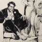 "Waiting for the Sitter" Original Pen and Ink by A. E. (Ted) Ingram