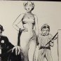 "Waiting for the Sitter" Original Pen and Ink by A. E. (Ted) Ingram