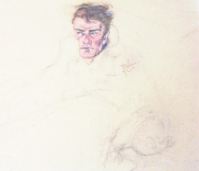 "Resolving Problems" an original drawing by Ted Ingram 1950