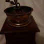 Vintage Wooden Coffee Mill with an open top