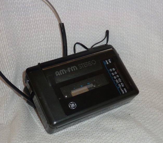 GE Cassette AM/FM Player with Headphones