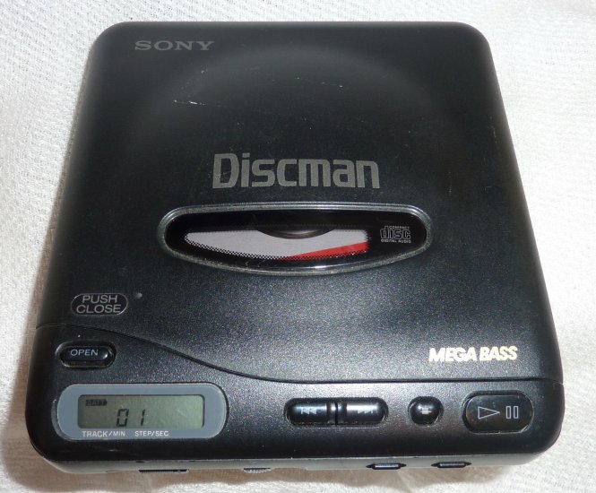 Vintage Sony Discman Mega Bass CD Walkman D-11