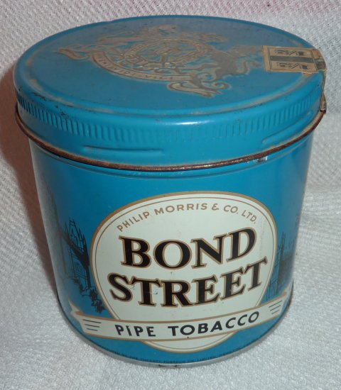 Vintage Philip Morris & Co. Bond Street Pipe Tobacco Can