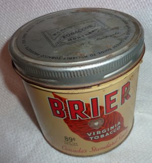 brier tobacco Vintage Brier Tobacco Can WC MacDonald