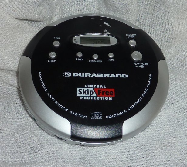 Durabrand Virtual Skip Free CD Player with Case and Earphones DDM454