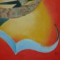 The Curve in Motion - An Abstract in Oil - original by Ted Ingram Circa 1975 -78