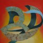 The Curve in Motion - An Abstract in Oil - original by Ted Ingram Circa 1975 -78