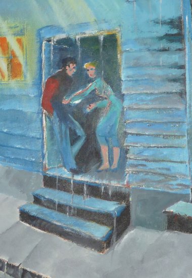 Prostitute on Pond St. (Saint John N.B.)- Original Artwork by A.E (Ted) Ingram)