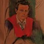 Self Portrait - original on canvas (not mounted) A.E. (Ted) Ingram