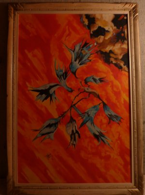 Wild Flowers Original Oil by A.E. (Ted) Ingram