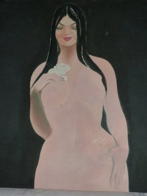 The Wispy Fragrance - Original Artwork- A study in the nude by A.E. (Ted) Ingram
