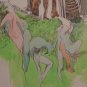 Flushing out the Creative Divinity - original artwork in Ink & Water Colour by A.E. (Ted) Ingram