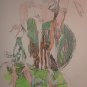 Flushing out the Creative Divinity - original artwork in Ink & Water Colour by A.E. (Ted) Ingram