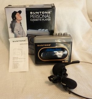 Suntone Personal Cassette Player RR 444 with Headphones