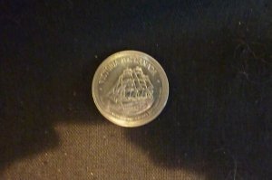 1983 Canada BC Victoria 1 trade dollar-thermopylae ship