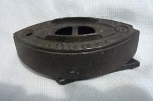 Antique flat iron no handle with stand