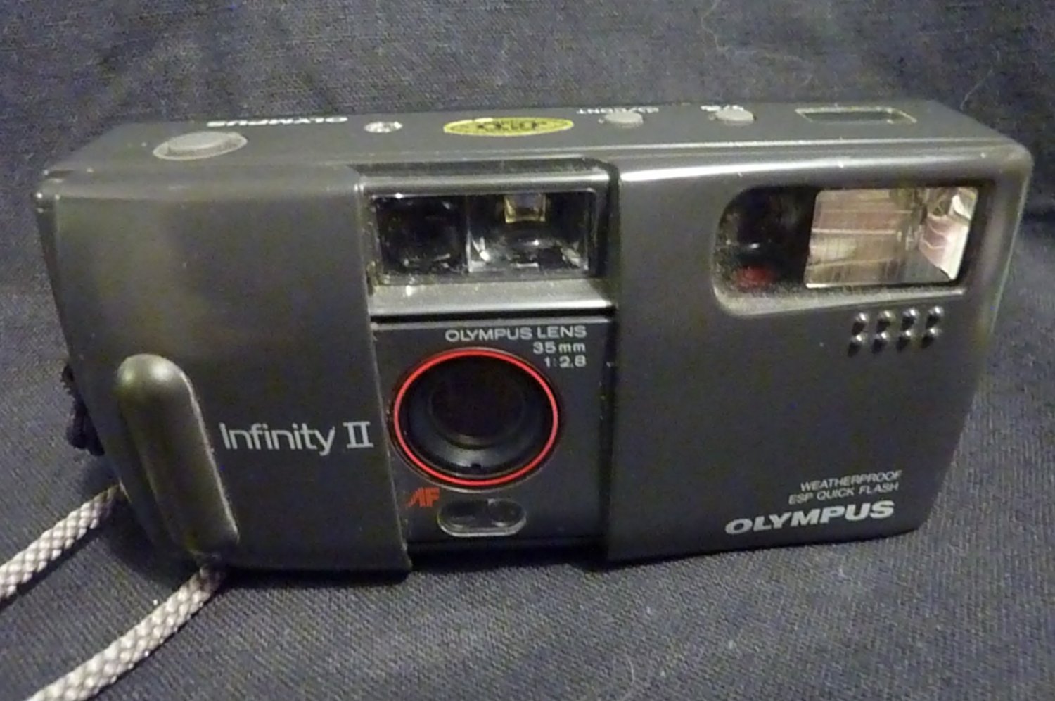 OLYMPUS INFINITY II WEATHERPROOF AUTOFOCUS CAMERA W/ 35M 2.8 LENS