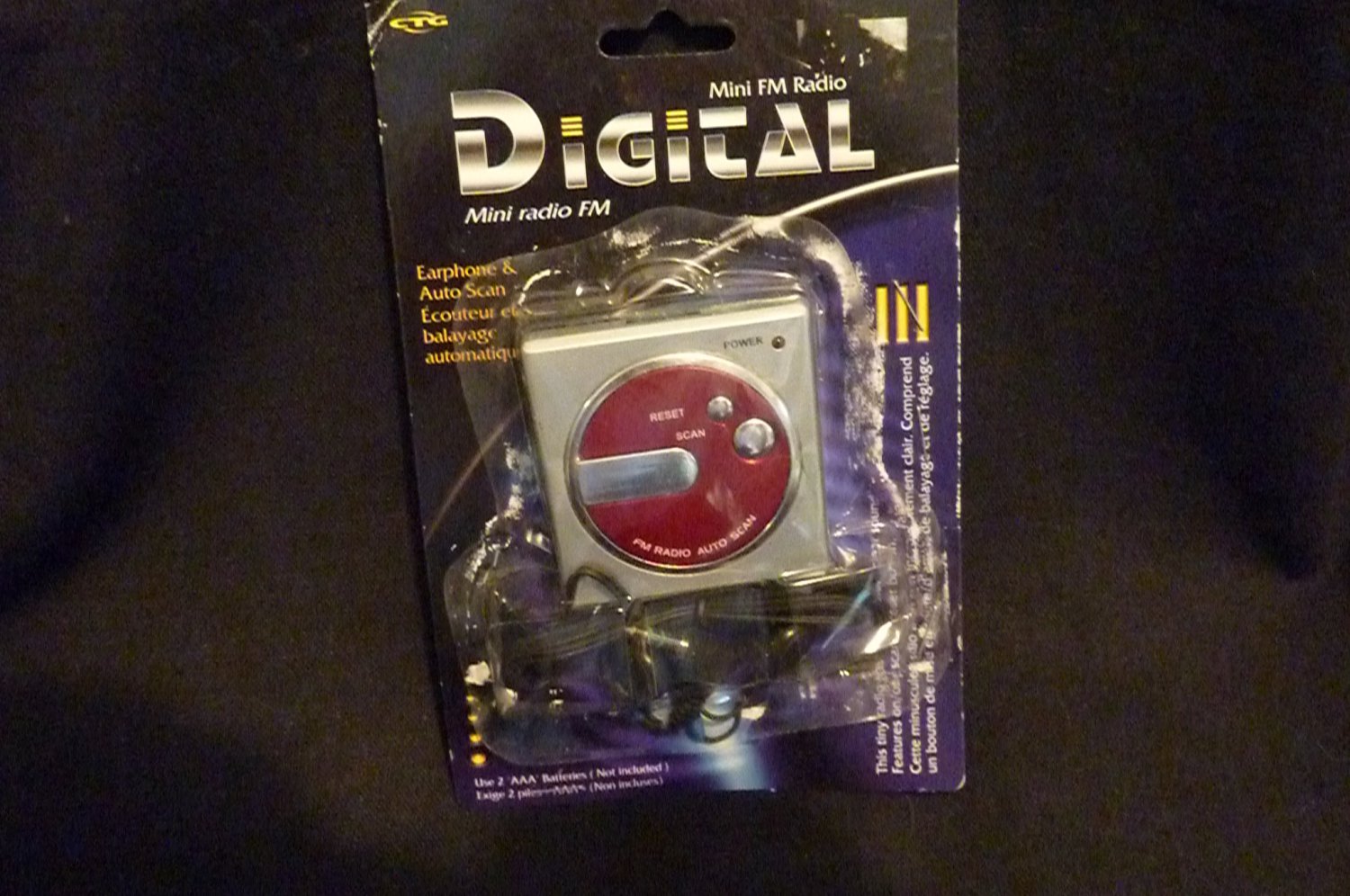 Mini FM Digital Radio #31136 with Earphone and Auto Scan