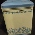 Blue Floral Decorative Canister 5" x 4"