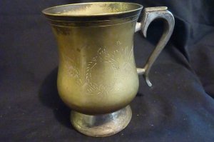 5"  High Brass goblet