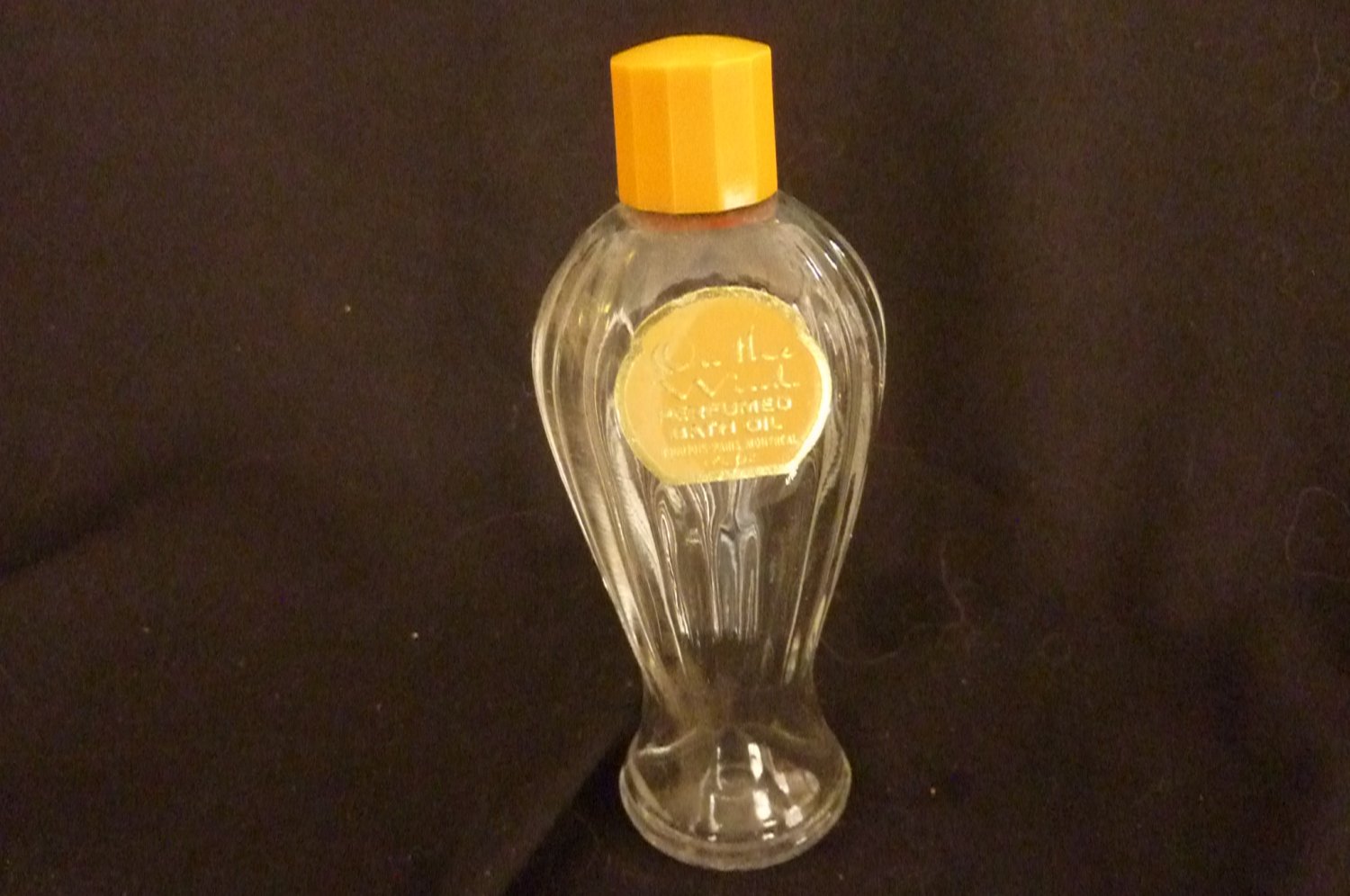 Vintage Bourjois On The Wind Perfumed Bath Oil Bottle Empty