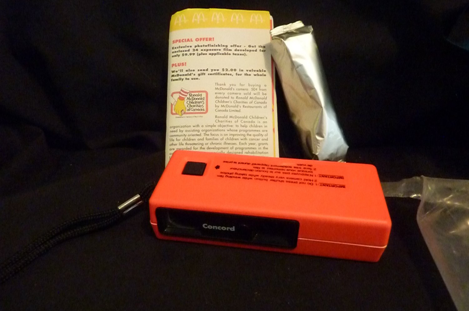 Concord Point & Shoot Kit with Film & Instructions - New