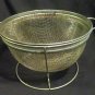 Vintage Stainless Steel  Flour Sifter on a Stand