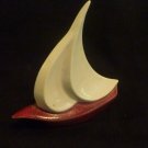 Hand Made for Aquarium - Ceramic Sailboat