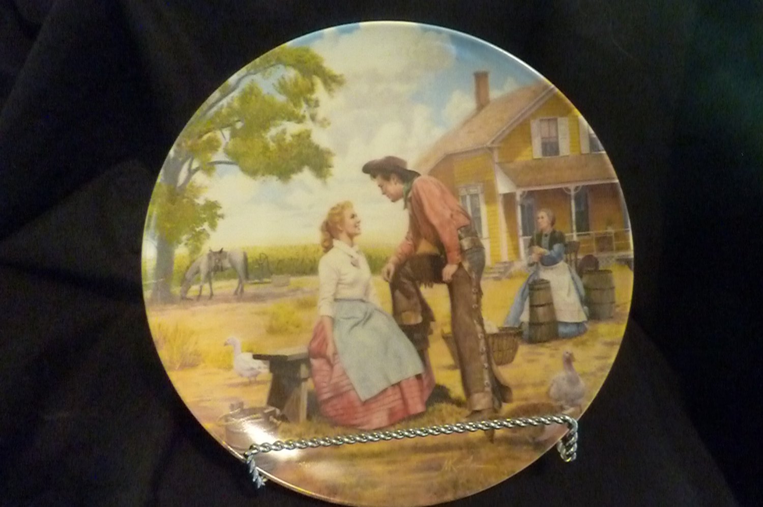 Knowles Collector Plate "Oh, What a Beautiful Mornin'" Mort Kunstler (Oklahoma)