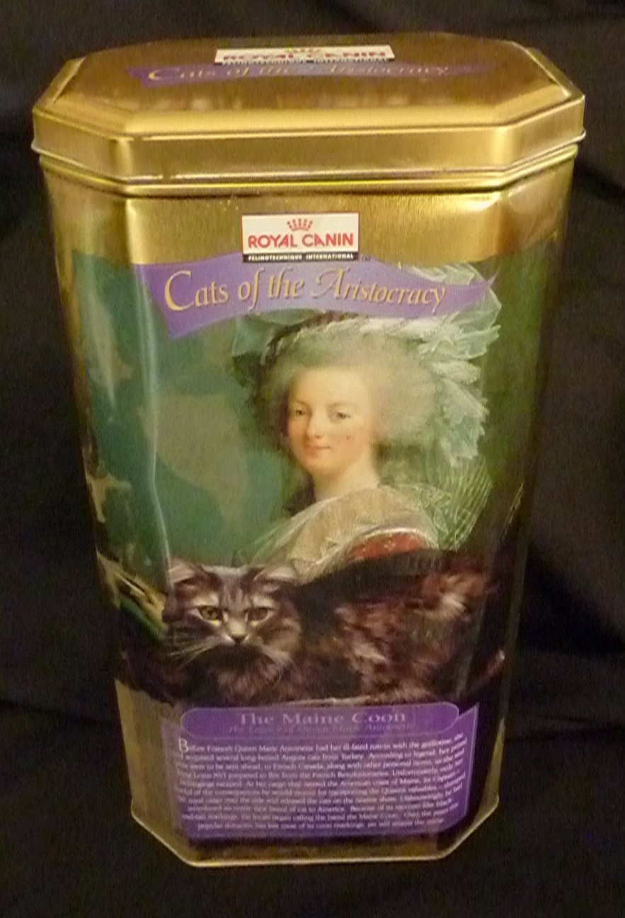 Royal Canin "Cats of the Aristocracy" - Maine Coon/Marie Antoinette Canister