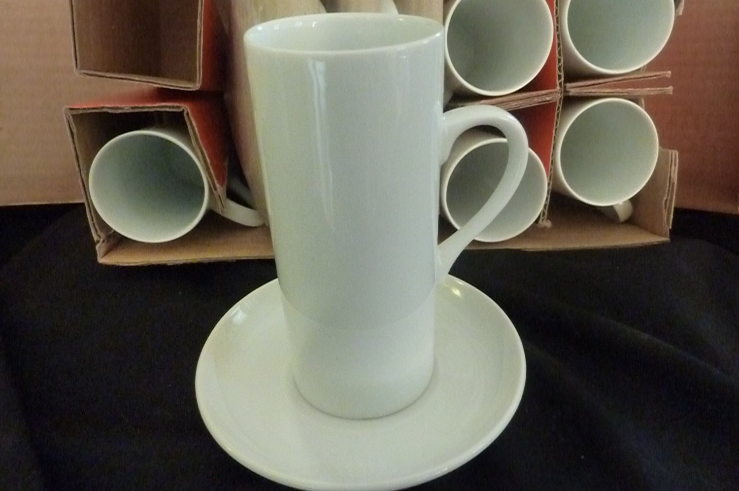 Schmid-60 Porcelain -6 piece Japanese Tea Cups and Saucers