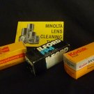4 films 2- Kodak Films 1- Ilford FP4 1 Konica 120 Film Sealed in Box -Minolta Lens Tissues