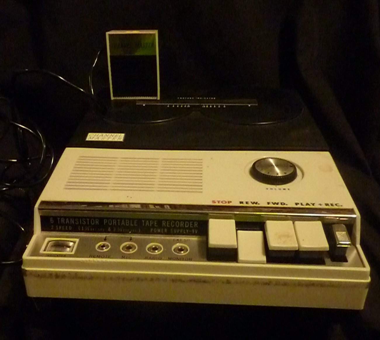 Vintage Channel Master 6 Transistor Portable Tape Recorder
