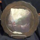13 1/2" Diameter Wooden Plaque/Tray "The Last Shore"