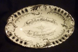 German Candy Dish - Oval - 9 1/4" Long