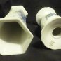 Beautiful Seltmann Weiden Vase & Matching Candle Holder Blue Made in Bavaria
