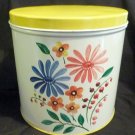 Vintage NC Colorware Floral Cannister - 1950's
