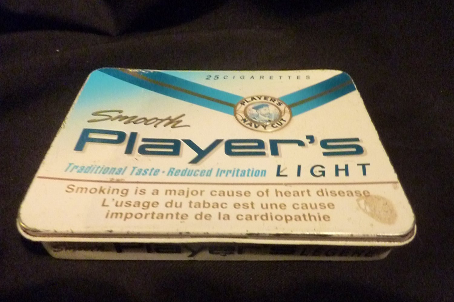 Player's Light 'flat pak' 25's Tobacco Tin