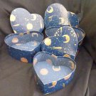 Heart Boxes (3 - Stacking) Design is Astrological Signs