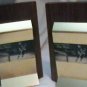 Gordie Howe Bookends (Wood & Brass)