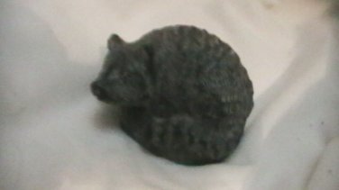 Soapstone "Raccoon"  -  Wolf Sculpture