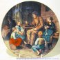 "Grossvater Erzählt eine Geschichte" by Albert Anker, 9" Plate, Neuchâtel, Swiss