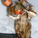 Mexican Paper Mache Sculpture Woman with pans and jugs