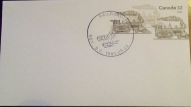 Canada 1984 Railroadiana First Day Cover Limited Edition #46 of 200