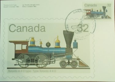 Canada 1984 Railroadiana First Day Cover Post Card Limited Edition #94 of 300