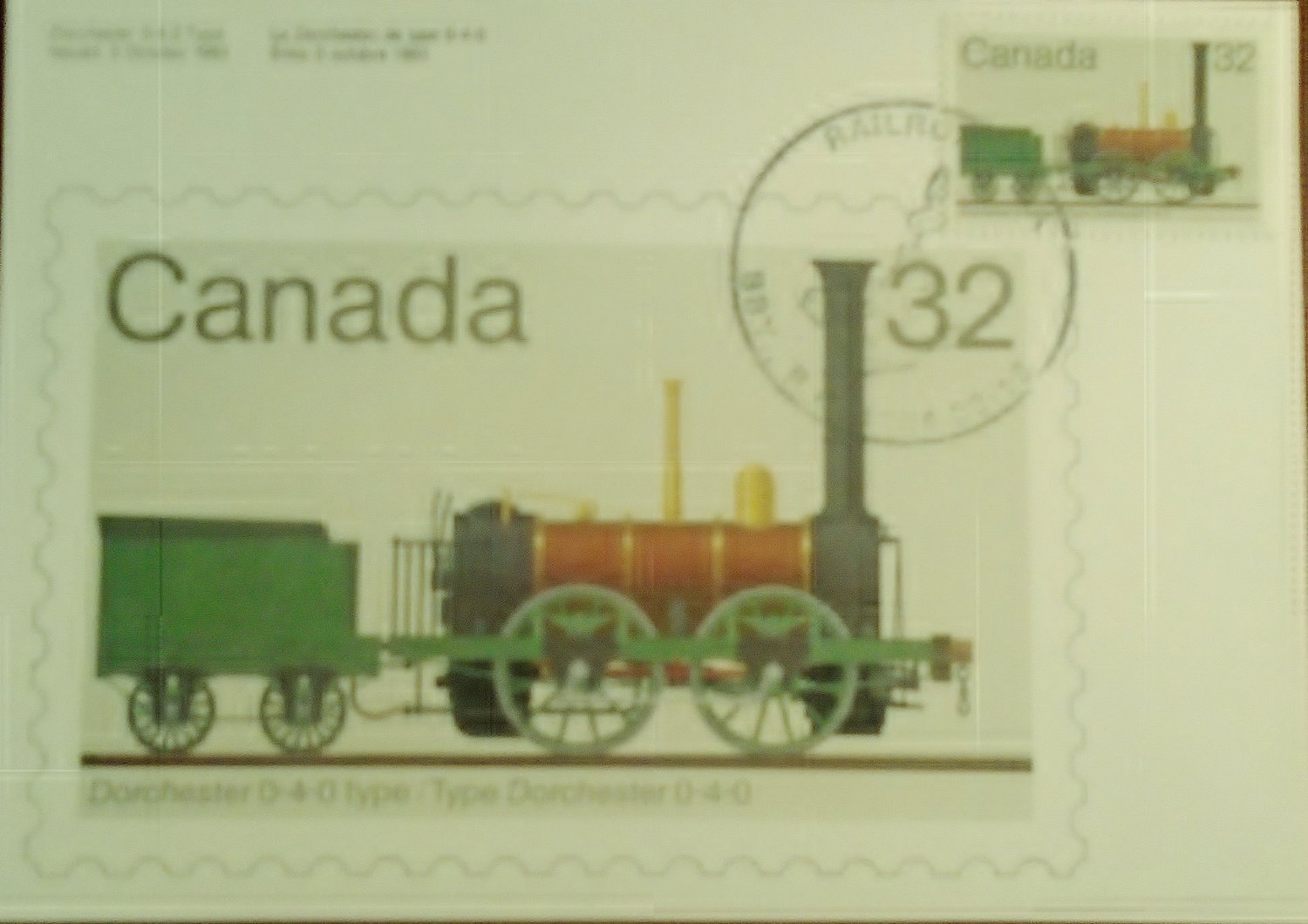 Canada 1984 Railroadiana First Day Cover Post Card Limited Edition #94 of 300
