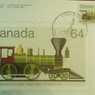 Canada 1984 Railroadiana First Day Cover Post Card Limited Edition #94 of 300  64 cents