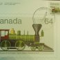 Canada 1984 Railroadiana First Day Cover Post Card Limited Edition #94 of 300  64 cents
